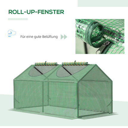 Foil greenhouse with window, 120x60x60 cm, weatherproof