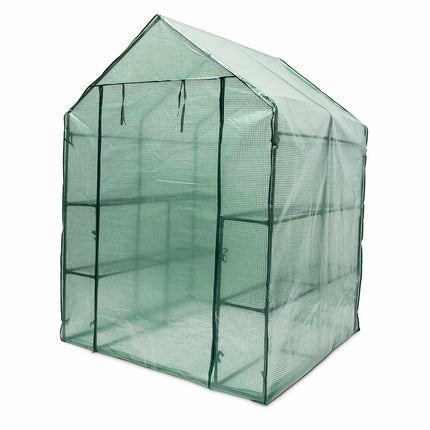 Foil greenhouse with shelves