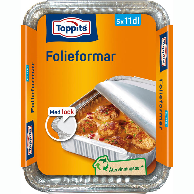 Foil molds with lid 11dl 14stDFP