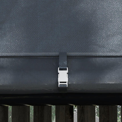 3x3m Gray Tool shed - UV protection, water repellent steel