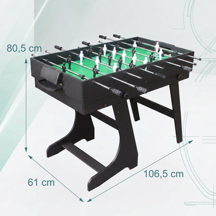 Foldable 4-in-1 Multi-Game Table – Black