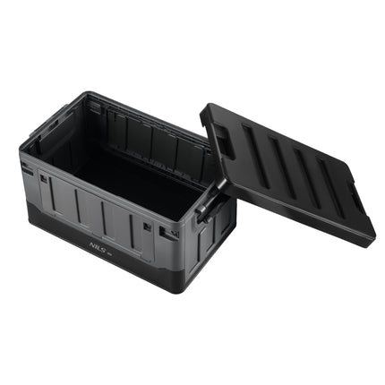 Foldable 70L XL Transport Box, Gray-Black, PP Material