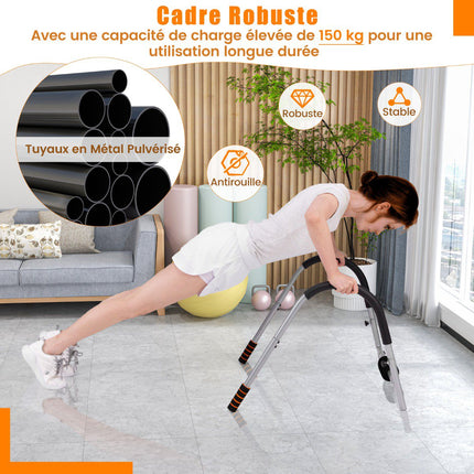 Foldable Ab Trainer With Padded Headrest, 150 Kg