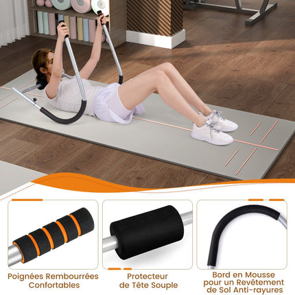 Foldable Ab Trainer With Padded Headrest, 150 Kg