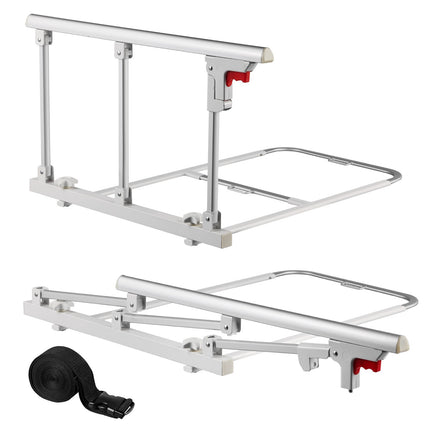 Foldable Bed Rail 70 cm, Adjustable Height, Strap Mount
