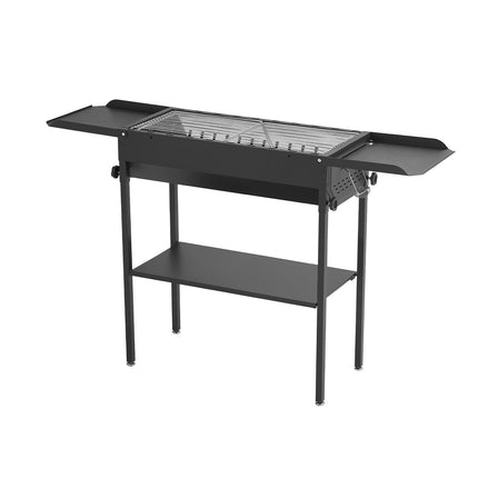 Foldable Charcoal Grill, Portable, Adjustable Height, Side Tables
