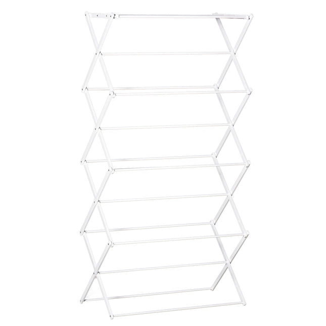 Foldable Tower Clothes Airer, 8 levels, white 74x35x144 cm