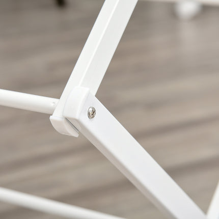 Foldable Tower Clothes Airer, 8 levels, white 74x35x144 cm