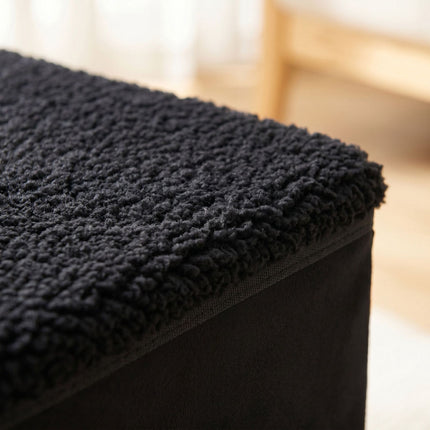 Foldable Dog Steps with Storage, Large, Black