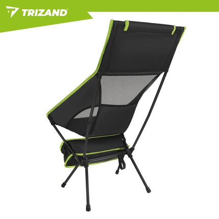 Foldable Fishing Chair, Black, 41x52x86cm, Lightweight