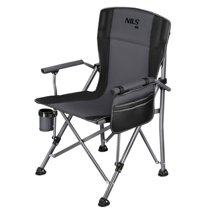 Foldable Fishing Chair With Cup Holder, 3 Pockets, Bag