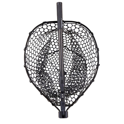 Foldable Fishing Landing Net, Telescopic Handle, Silicone Mesh