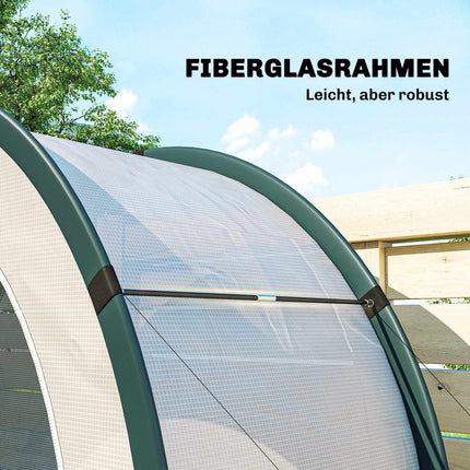 Foldable Greenhouse with PE Cover, 200 x 80 x 164 cm