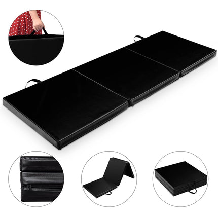 Foldable Gymnastics Mat, 183x61x5cm, Portable & Easy to Clean
