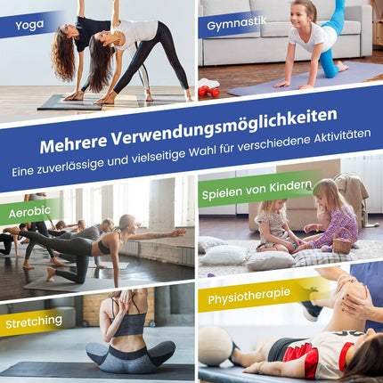 Foldable Gymnastics Mat, 300x117x5 cm, PU Leather