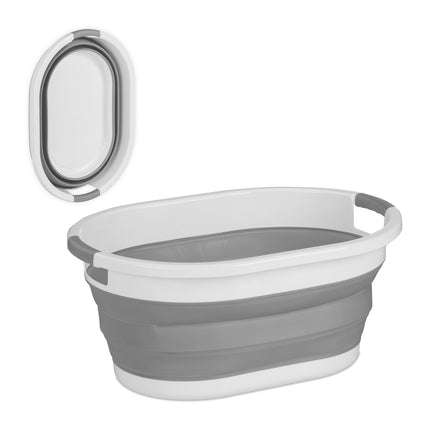 Foldable Laundry Basket with Handles, 24L Capacity