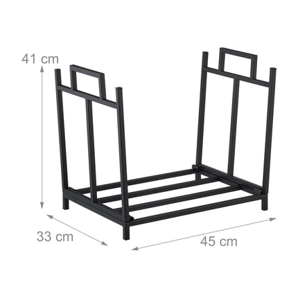 Foldable Metal Log Holder – Space-Saving Firewood Storage