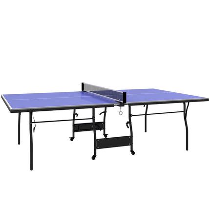 Foldable Mid-Size Table Tennis Table with Net & Balls