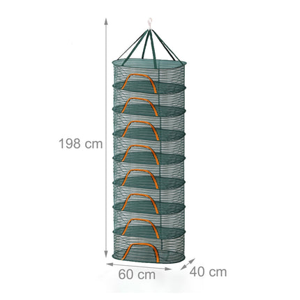 Foldable Oval Drying Net for Herbs, Fruits, and More