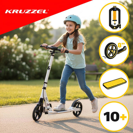 Foldable Scooter for Kids & Adults, 200mm Wheels, 100kg Max