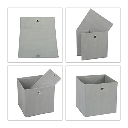 Foldable Shelf Storage Baskets, Set of 4 – Easy Grip