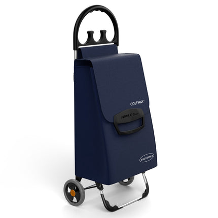 Foldable Shopping Cart, 70L Detachable Bag, Aluminum