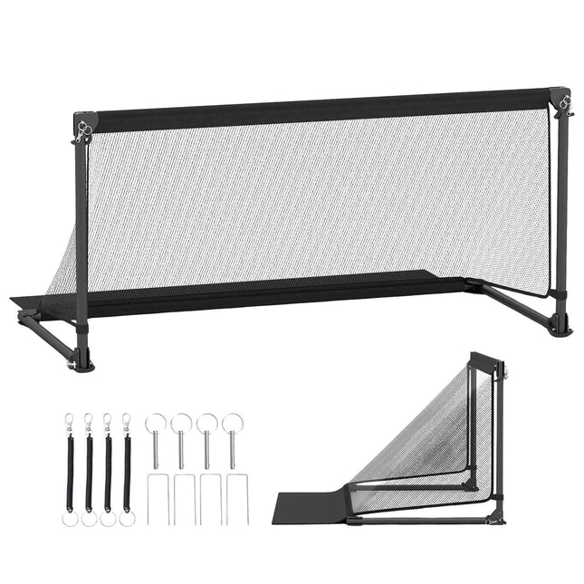 Opvouwbaar voetbaldoel 150x71x76cm met metalen frame en PE-net.