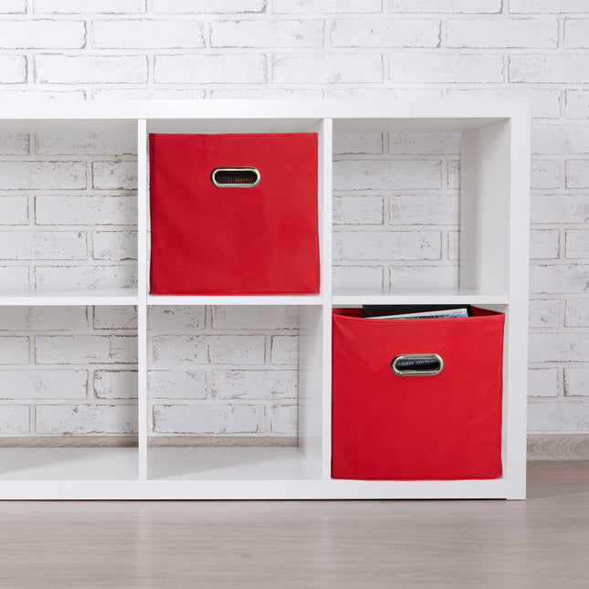 Foldable Storage Baskets – Set of 4, Fabric Organisers