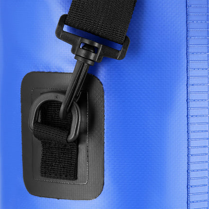 Foldable Tourist Mat, Aluminum Edge, 195 cm, Blue