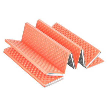 Foldable Tourist Mat, Aluminum Edge, 195 cm, Orange