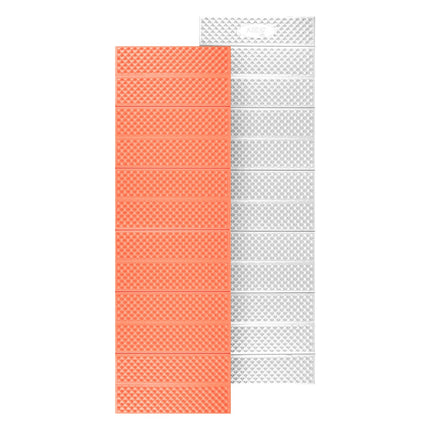 Foldable Tourist Mat, Aluminum Edge, 195 cm, Orange