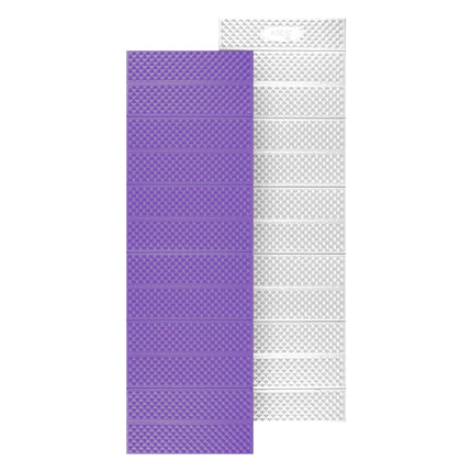 Foldable Tourist Mat, Aluminum Edge, 195cm, Purple