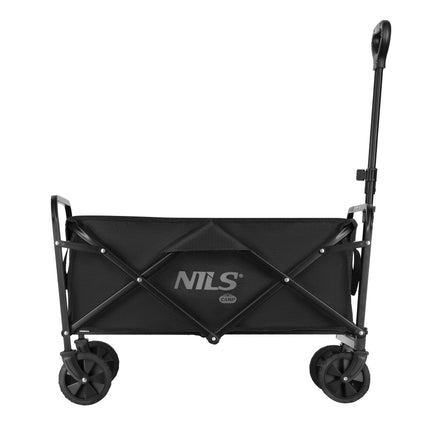 Foldable Tourist Trolley, Black, 70L Capacity, 600D Fabric