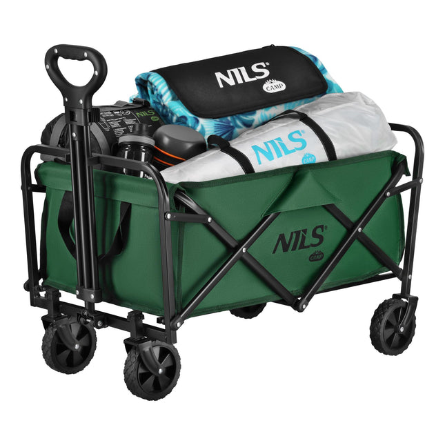 Foldable Tourist Wagon, 70L Capacity, Green