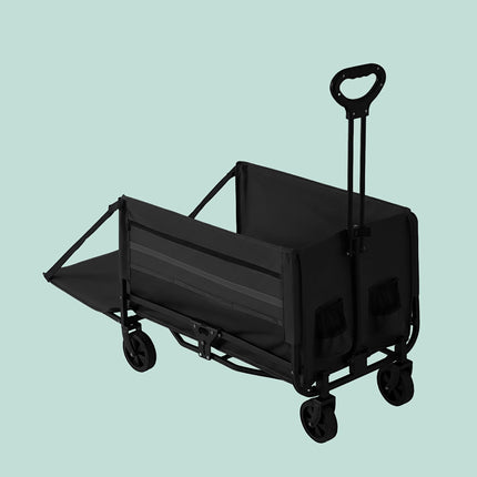 Foldable Wagon with Tailgate, Waterproof Cover