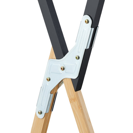 Foldable bamboo towel holder
