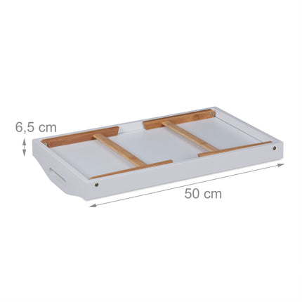 Foldable bed tray