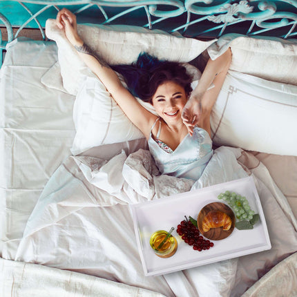 Foldable bed tray