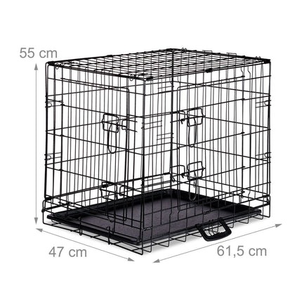Foldable dog cage size S-XXL