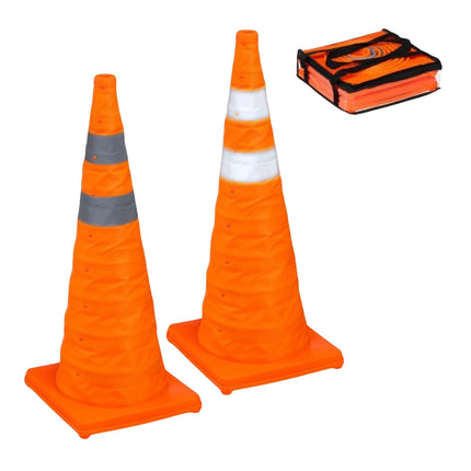 Foldable pylons 70 cm in 2-pack