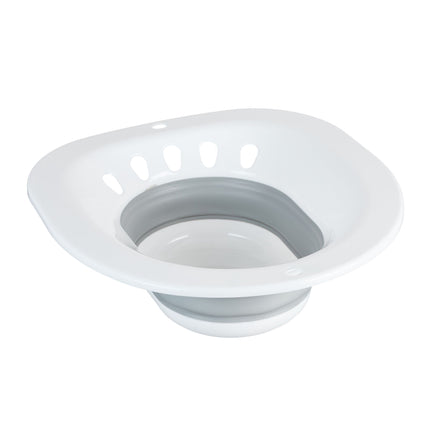 Foldable sitz bath for the toilet