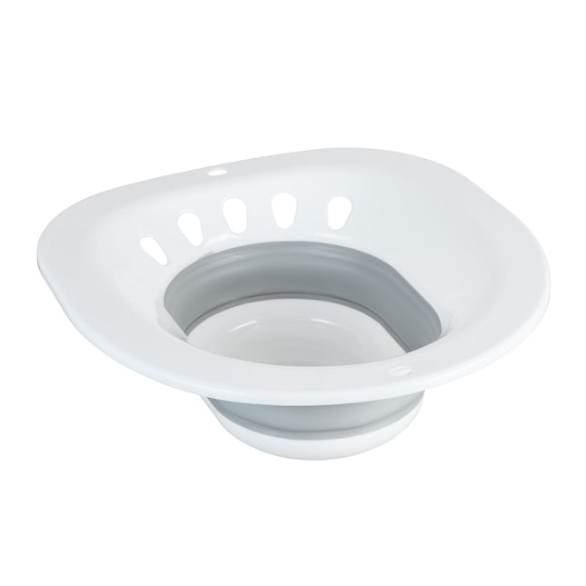 Foldable sitz bath for the toilet