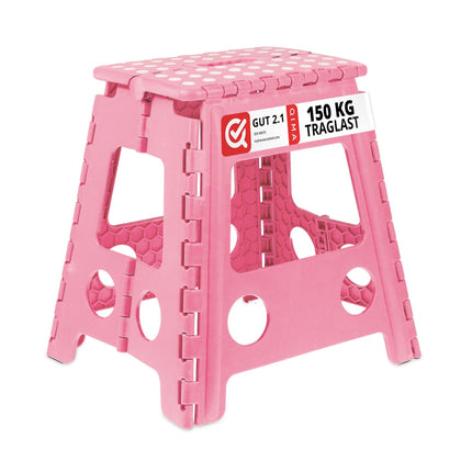 Foldable stool XL pink