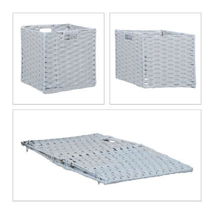 Foldable storage basket