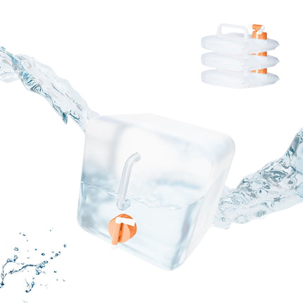 Foldable water container with 4 containers
