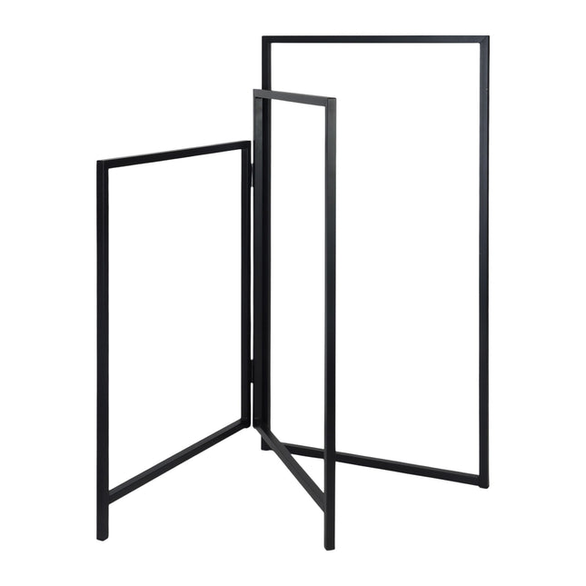 Folding 3-Arm Iron Towel Rack – Space-Saving, Freestanding
