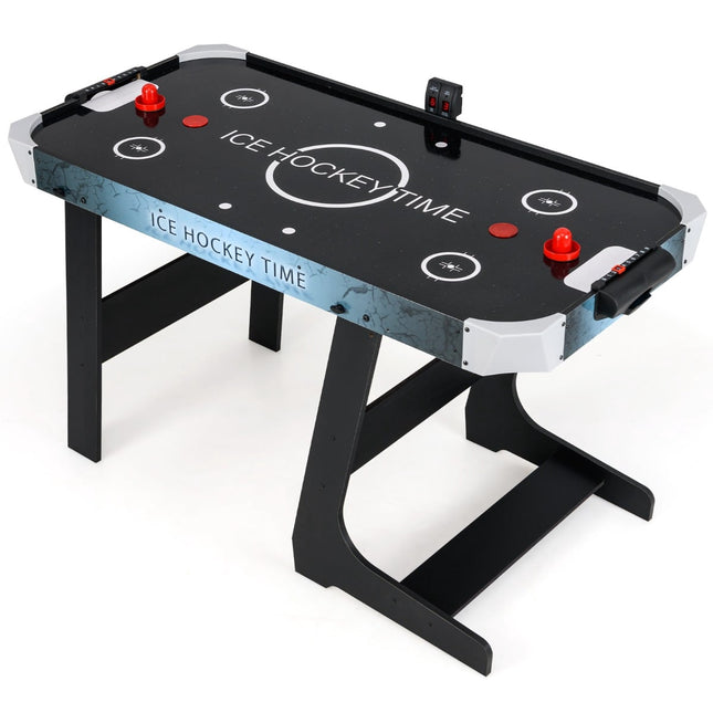 Opklapbare airhockeytafel met led-display en 12V-motor