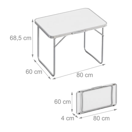 Folding Aluminum Camping Table, Portable and Durable