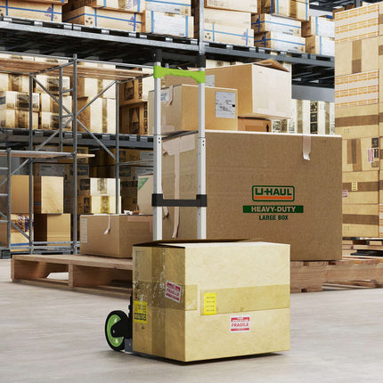 Folding Aluminum Hand Truck, Telescopic Handle, 100 cm