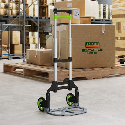 Folding Aluminum Hand Truck, Telescopic Handle, 100 cm